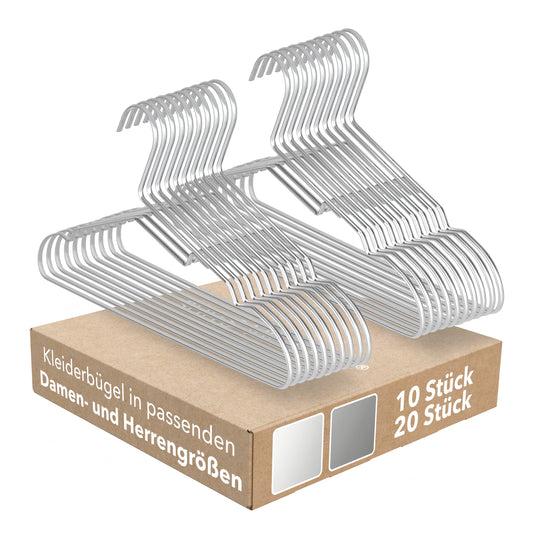 Essential Metal Hanger - Silver (10pcs)